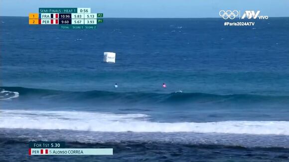 Alonso Correa no pudo con tablista francés en semifinal de París 2024 (Video: ATV)