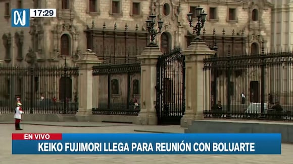 TROME - Keiko Fujimori llega a Palacio de Gobierno para reunirse con Dina Boluarte como parte de la ronda de diálogo