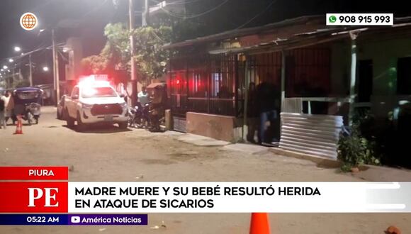 Sicarios asesinan a madre y hieren a bebé
