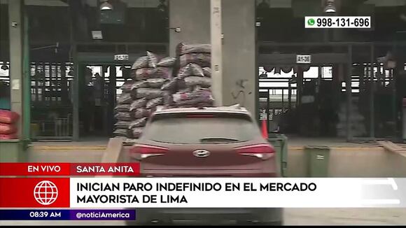 Santa Anita: mercado realiza paro indefinido