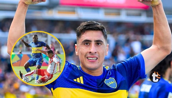 Merentiel anoto 1-1 en Boca vs. River con pase de Advíncula (Video: ESPN)