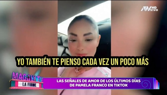 Pamela Franco envía señales de amor a Christian Cueva a través de Tiktok. Video: ATV
