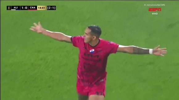 Orlando Gaona marcó el 1-1 de Nacional sobre Alianza Lima. (Video: ESPN)