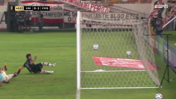 Gol de Nicolás Johansen para el 2-0 de Coquimbo Unido vs. Universitario. (Video: ESPN)