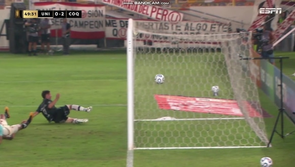 Gol de Nicolás Johansen para el 2-0 de Coquimbo Unido vs. Universitario. (Video: ESPN)