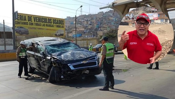 Alcalde de Puente Piedra, Rennán Espinoza, reaparece como si nada tras accidente con video en TikTok.
