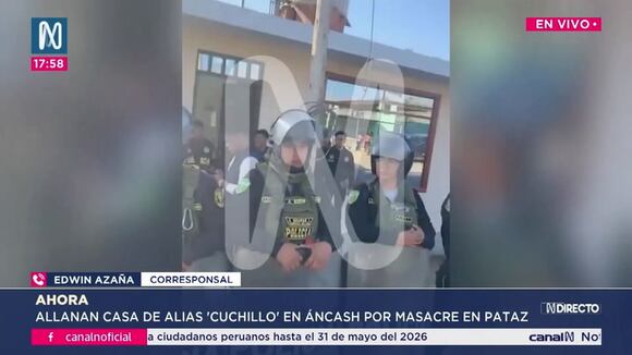 Cuchillo: Nuevos allanamientos a casas en Áncash.