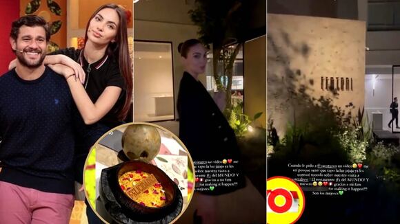 Natalie Vértiz y Yaco Eskenazi celebraron su aniversario con romántica cena en Central