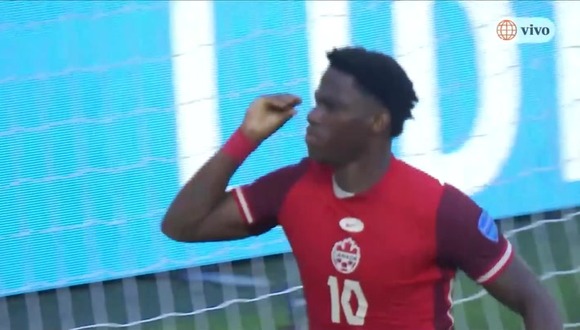 Gol de Jonathan David para el 1-0 de Canadá vs. Perú