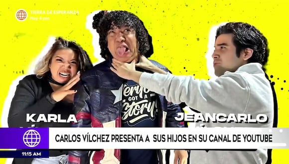 Carlos Vílchez presenta a sus hijos