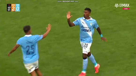 Gol de Miguel Araujo para el descuento de Sporting Cristal vs. Los Chankas. (Video: L1 MAX)