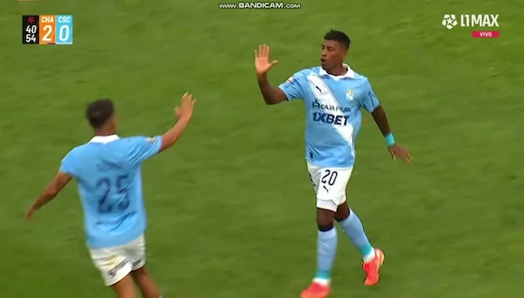 Gol de Miguel Araujo para el descuento de Sporting Cristal vs. Los Chankas. (Video: L1 MAX)