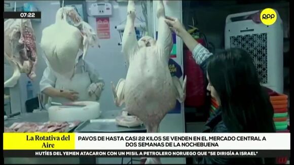 TROME - ‘Megapavos’ de más de 20 kilos se venden en Mercado Central: ¿Cuánto cuestan los ‘pavos avestruz’?