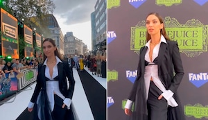 Natalie Vértiz brilla en la alfombra roja de ‘Beetlejuice 2′: “Agradecida por la invitación”