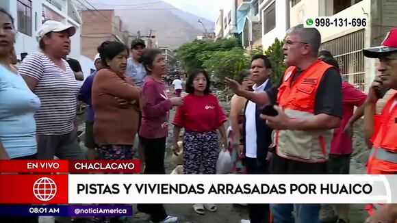 Chaclacayo: Alcalde Baigorria denuncia que la ayuda del Gobierno central aún no llega tras nuevo huaico