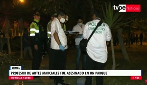 Sicarios asesinan a profesor de artes marciales de un balazo en Comas