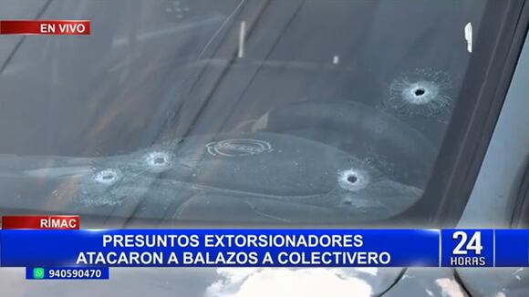 TROME | Sicarios disparan a conductor por presunto cobro de cupos. Video: Panamericana