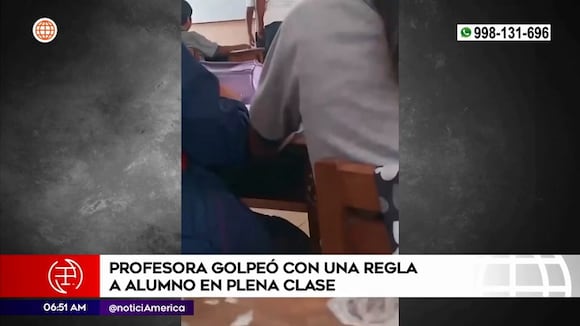 Sancionan a profesora tras golpear con una regla a alumno durante clase