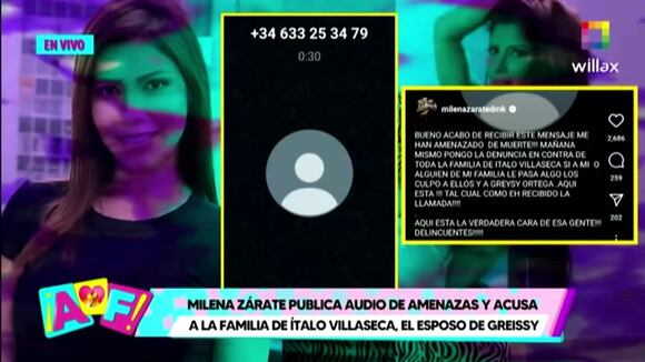 TROME | Milena Zárate denunció formalmente a su hermana Greissy Ortega y a su esposo Ítalo Villaseca