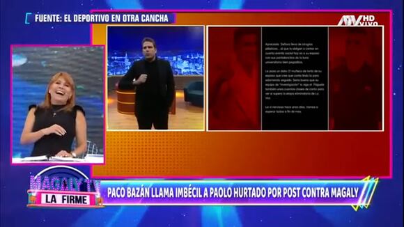 TROME - Paco Bazán destruye a Hurtado por atacar a Magaly: “Es un imbécil, no tiene humildad”
