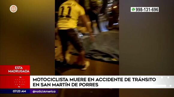 Motociclista muere en accidente