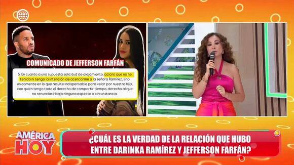 Janet Barboza confirma que Jefferson Farfán tenía bloqueada a Darinka Ramírez