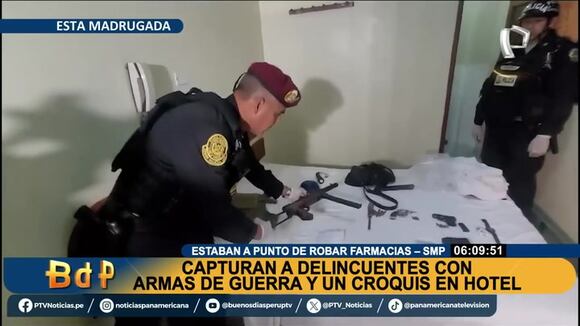 TROME - Venezolanos son capturados con arsenal de guerra en hostal de San Martín de Porres