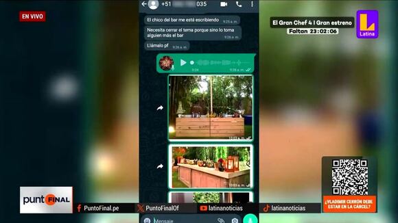 Presentan conversaciones de congresista Amuruz