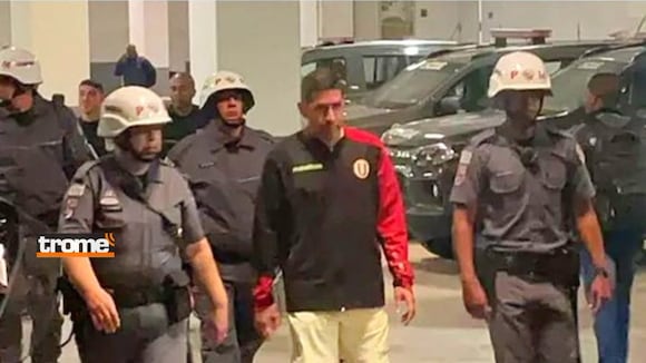 Preparador físico de Universitario es conducido a comisaría de Sao Paulo (Video: @globoesporte)