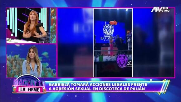 Trome | Gabriela Serpa recreó junto a Magaly cómo la tocaron