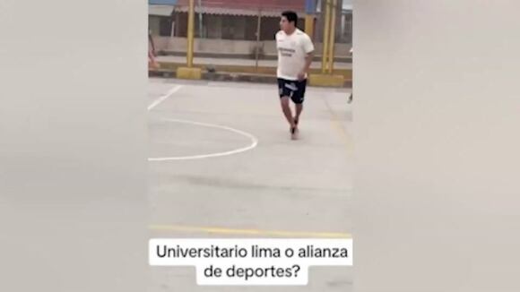 Trome | Joven juega con polo de la "U" y short de Alianza