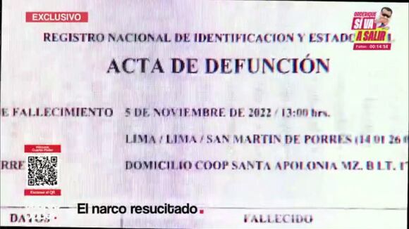 Narcotraficante que fue declarado muerto en Reniec está vivo y prófugo en Bolivia