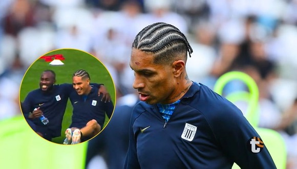 Cecilio Waterman frota piernas a Paolo Guerrero para contagiarse de su racha goleadora (Video: Latina )