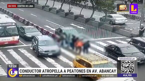 Atropellan a peatones en la avenida Abancay