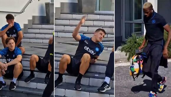 Victor Osimhen negó saludo a sus compañeros en Napoli tras escándalo por polémico video