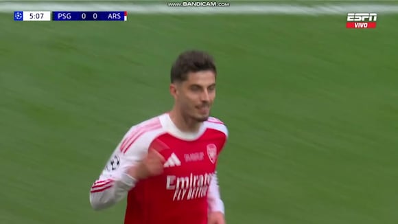 Gol de Kai Havertz para el 1-0 del Arsenal vs. PSG por la final de la Champions League. (Video: ESPN)