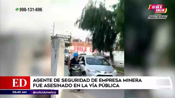 La Libertad: Agente de seguridad de empresa minera fue asesinado en la vía pública
