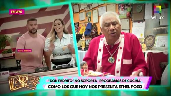 TROME - Don Pedrito ‘fulmina’ programa de cocina de Ethel y Yaco: “No saben ni hervir agua, hacen payasadas”