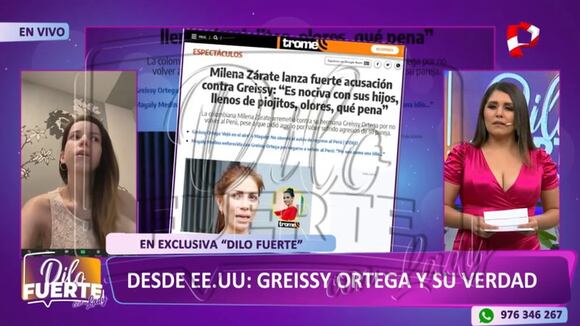 TROME - Greissy Ortega cuenta su verdad: "Crean en mí, yo sí quiero regresar a Perú"