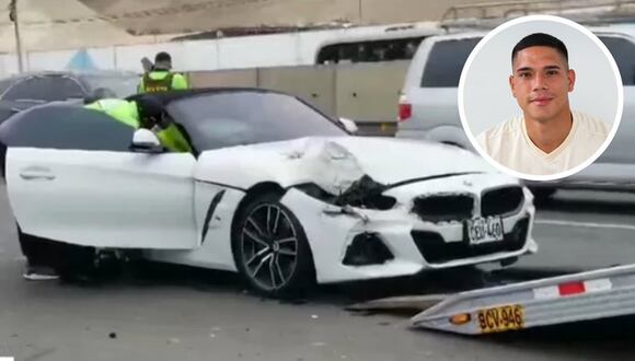 Vehículo de jugador de Universitario protagonizó choque en la Panamericana Sur