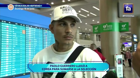 Paolo Guerrero: “Me mantengo en el fútbol competitivo, otros juegan en una liga que no lo es, como la peruana”