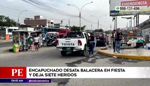 Comas: delincuente desata balacera en una fiesta y deja a dos niños heridos