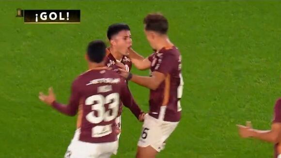 Gol de Jairo Concha para el 1-1 de Universitario vs. River. (Video: ESPN 7)