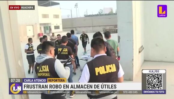 Frustran robo en almacén de útiles