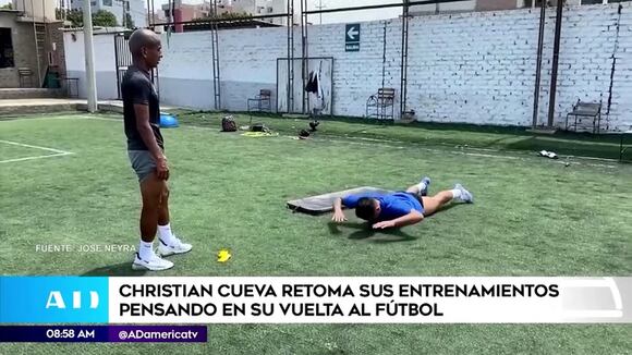 Cueva retoma sus entrenamientos