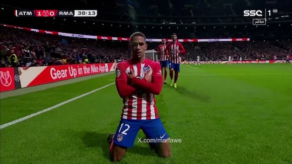 Samuel Lino marcó el 1-0 de Atlético Madrid vs. Real Madrid, por Copa del Rey. (Video: SSC Sports)