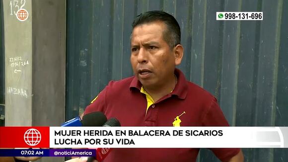 Mujer queda grave tras balacera