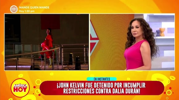 Luciana Fuster chotea a América Hoy