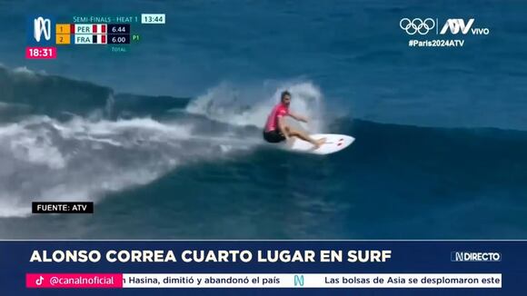 Así culminó la participación de Alonso Correa en París 2024 (Video: Canal N)