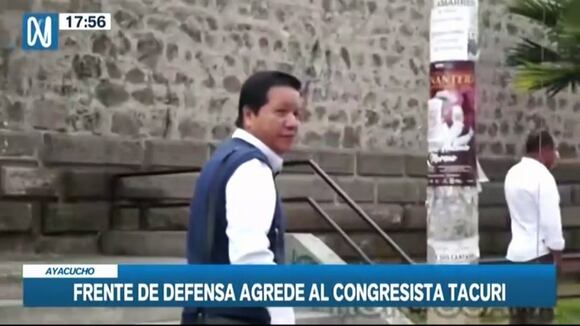 Agreden al congresista Germán Tacuri en Ayacucho